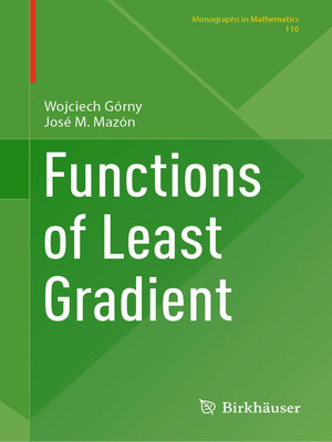 cover image of Functions of Least Gradient